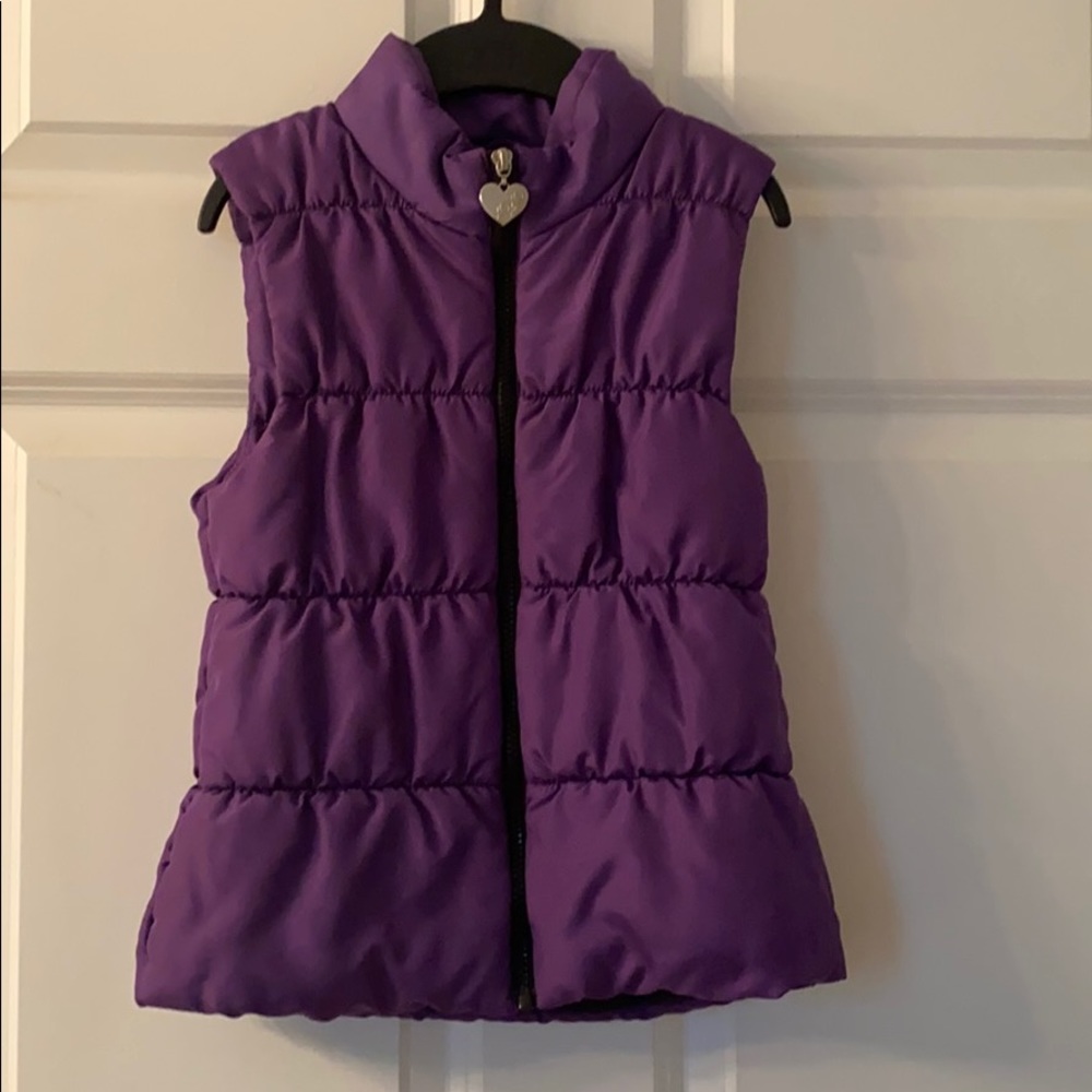 Girls XOXO Zip Up Puffy Vest, Size M 10/12